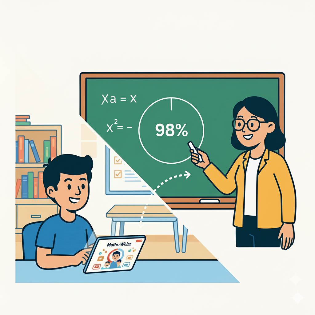 Gamified maths learning with levels and avatars